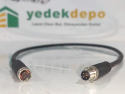 KV04S1-GE/GE-00,5 ( 60 cm Veri Kablosu, 4 Pin Erkek - Dişi M8 )