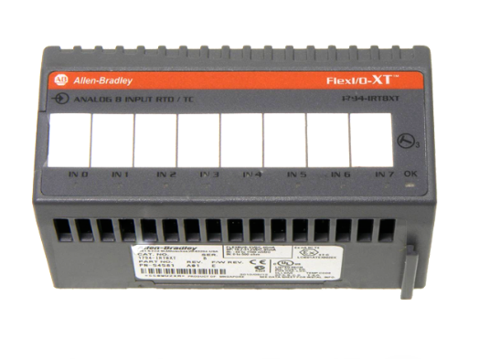 ALLEN BRADLEY 1794-IRT8XT 24Vdc Thermocouple/RTD/mV Module, XTEMP (-20 °C to 70 °C)    