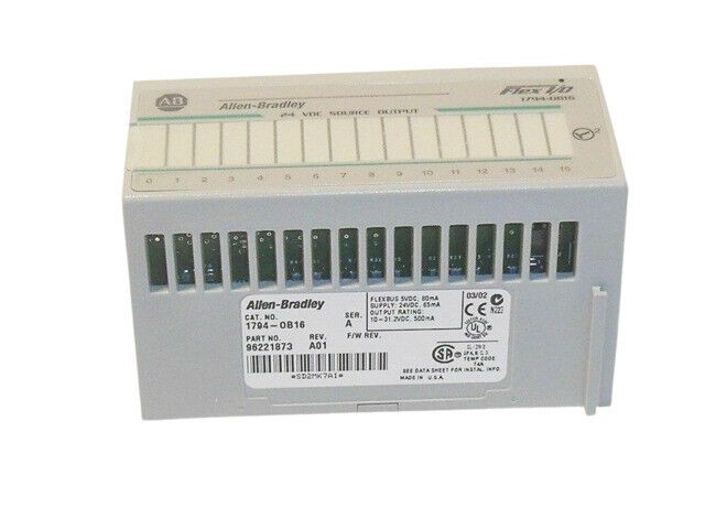 ALLEN BRADLEY 1794-OB16 24Vdc 16 Source Output Module        