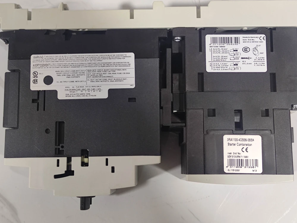 SİEMENS 3RA1130-4GB36-0BB4 ( sigortasız yük besleyici bir kontaktör kombinasyonudur )