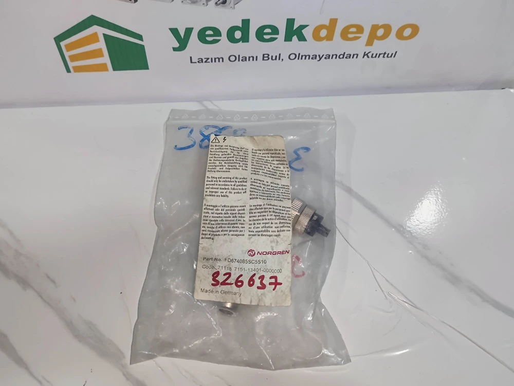 Norgren 71118 7151-13401-0000000 ( Bağlantı Fişi Soketi Dişi - YENİ )